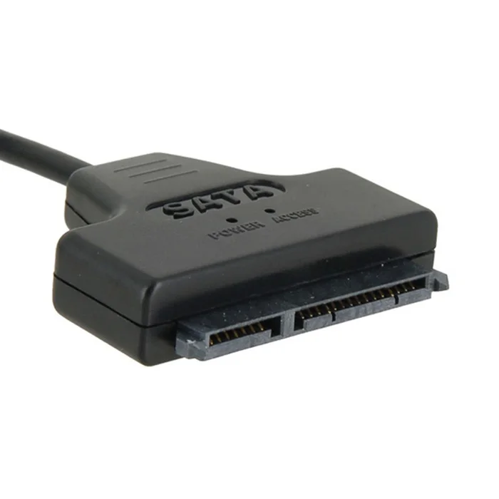 Adaptador de Cable SATA USB 2,0 a SATA 7 + 15 Pin 22 a 2,5 HDD, Cable de disco duro