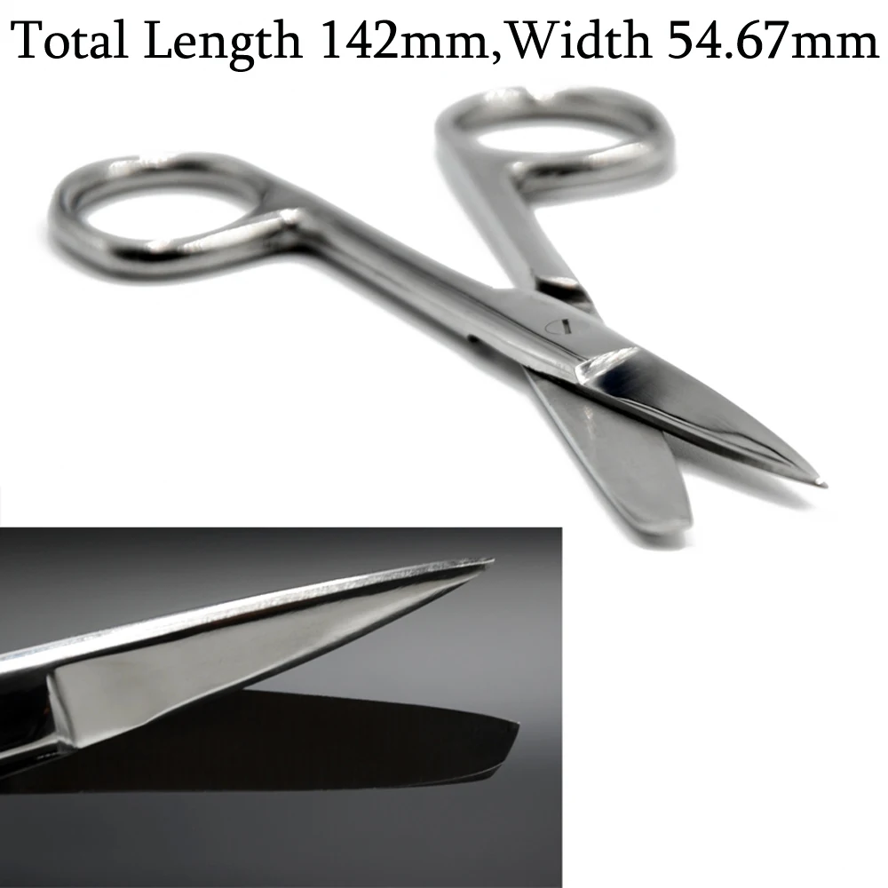 1PC Surgical Steel Hooked Curved Top Poignant Scissor Clamp Plier Body Tweezers Piercing Professional Puncture Tool Piercing Kit