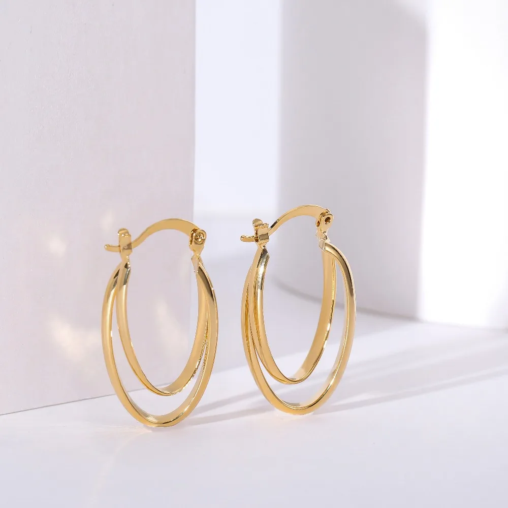 Ethlyn Jewelry Fashion Arab/Middle East/ Ethiopian Gold Color Women/Ladies/Girls Clip Earrings for Mother Gifts E163