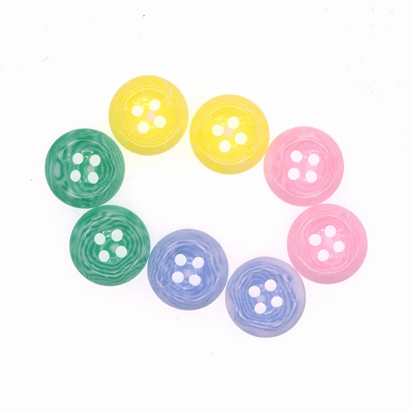 50PCs Resin Buttons 2 hole Round Marbling Multicolor Button Latest Design Scrapbooking Sewing Accessories Craft JS9019 12.5mm