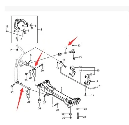 3models Rear Control Arm / Rear Axle Rod for Chevrolet Epica 2005-2015 Auto car motor part 9040564