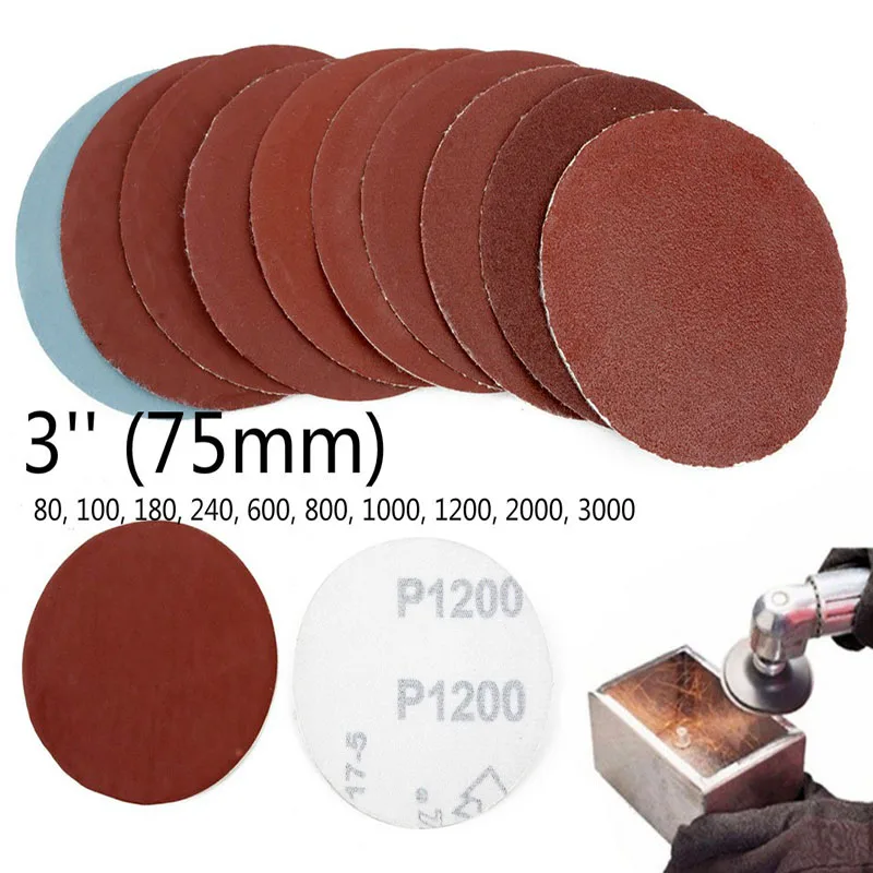 

100pcs 70mm diamond cutting dremel accessories sandpaper Sanding drum polishing sand Rotary tool accessories