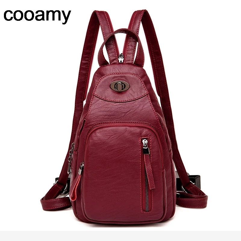 Women Fashion Backpacks Shoulder School Bags for Teenage Girls Preppy Style Sackpack PU Leather Rucksack Female Knapsack