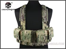 EMERSONGEAR LBT1961K Style 7.62 Tactical Chest Rig, Airsoft Combat Molle Vest, EM2978, AOR2, EM2978B