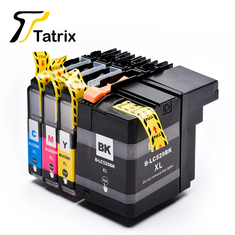 Tatrix compatible Brother LC529 LC525 Ink Cartridge 529XL 525XL For Brother DCP-J100 DCP-J105 MFC-J200 Printer