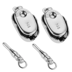 2 pcs 925 Sterling Silver Color Connector Buckle Clasp for DIY Necklaces Bracelets Jewelry Makings Findings Supply Accessories