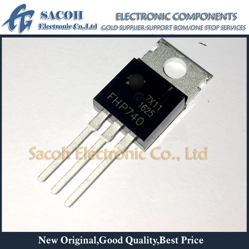 New Original 10Pcs/Lot IRF740 IRF740PBF IRF740A OR IRF740B OR FHP740 740 TO-220 10A 400V N-Ch MOSFET Transistor