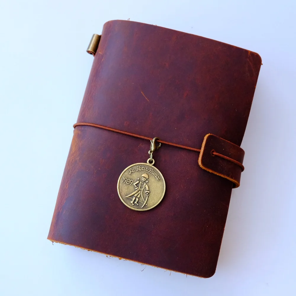 Vintage Metal Little Prince Pendant Bronze Charm DIY Traveler Diary Notebook Accessories