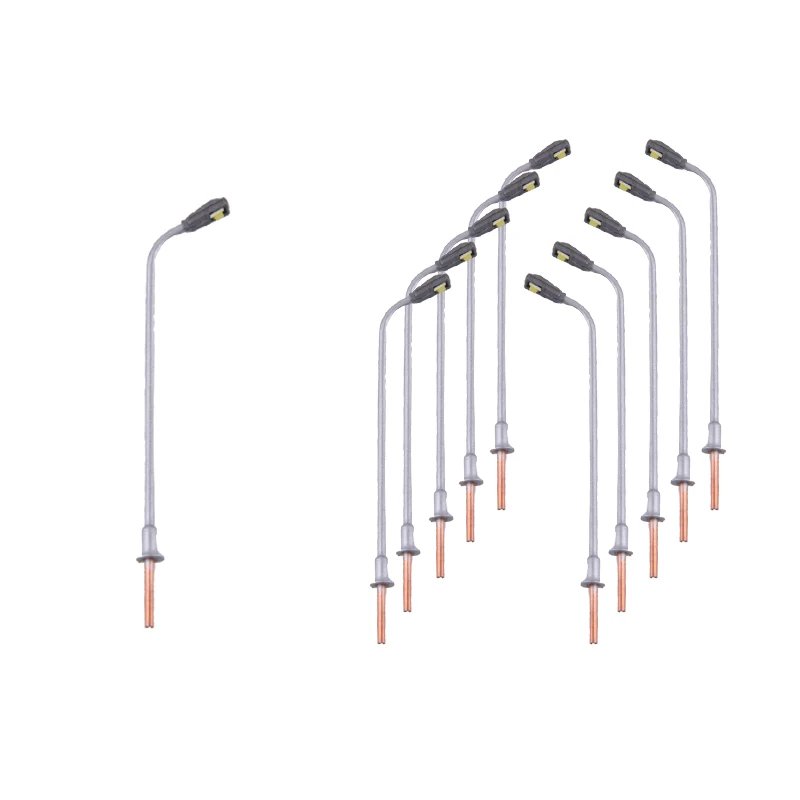 10pcs 3V Miniature LED Light for Model Building Street Lamppost 1/75 1/100 1/150/ 1/200 1/500 HO OO Scale Model Railway Layout