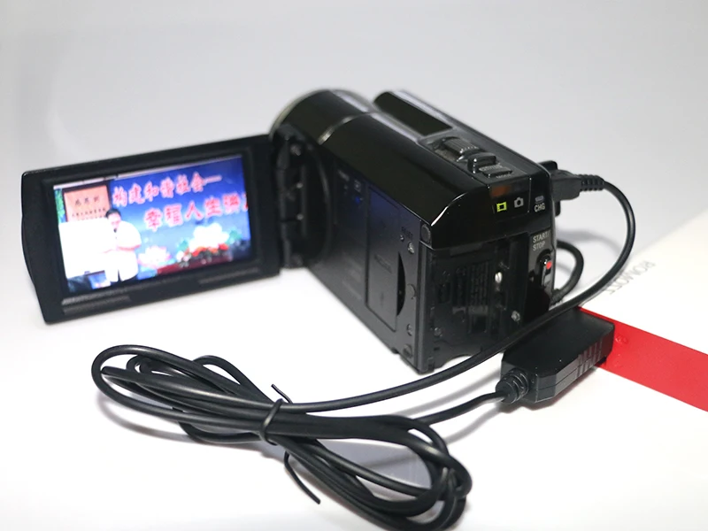 LANFULANG AC-L200 AC-L25A USB Charger สายภายนอก Power Bank สำหรับ Sony HDR-CX116 HDR-CX130 HDR-CX170 HDR-CX190 HDR-CX200