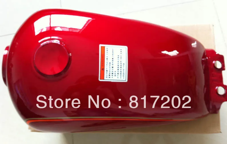 NEW OEM QUALITY GN250 GN 250 FUEL ( PETROL GAS ) TANK, RED with LETTER Emblem