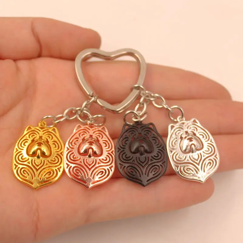 Cute Chow Chow Dog Animal Cute Keychain Purse Handbag Charm For Bag Car Women Men Girls Boys Love Jewelry Christmas K159