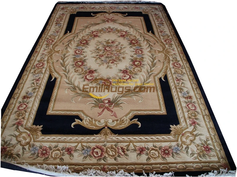 Fine Wool  Oriental Area Rug Knitted Wool Rug Carpet The Plant Design woven floor Rectangularchinese aubusson rug