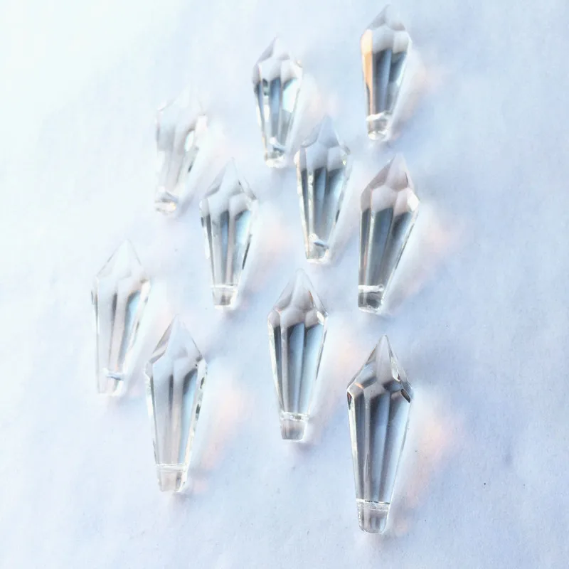 

Top Quality 120pcs/Lot 37mm Clear Crystal Glass Chandelier Pendants Icicle Prism Hanging Drops Home Decoration (Free Jump Rings)