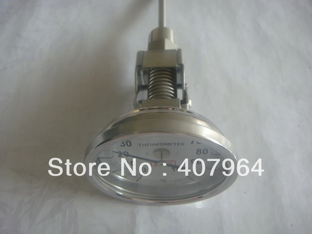 

Industrial bimetal thermometer with universal angle ,SS304, 0 C to 120C