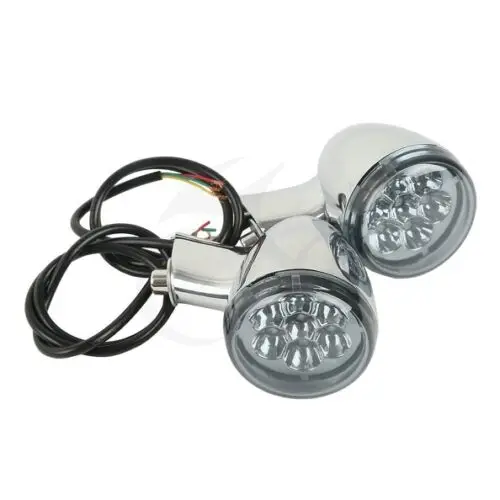 Motorcycle Amber LED Turn Signal Indicator Light For Harley Sportster XL 883 1200 1992-2016 15