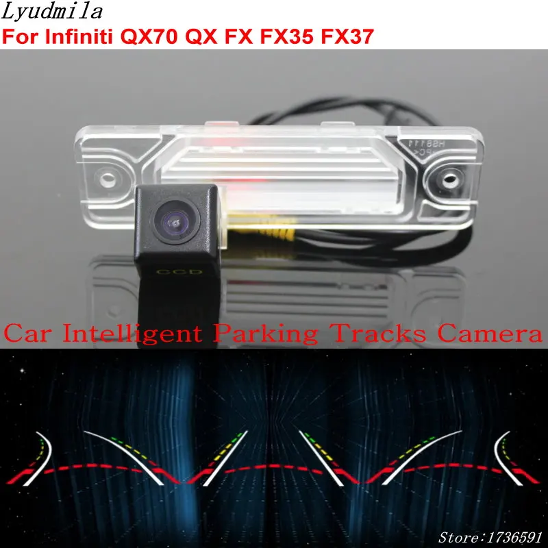 

Lyudmila Car Intelligent Parking Tracks Camera FOR Infiniti QX70 QX FX FX35 FX37 Car Back up Back up Reverse Rear View Camera