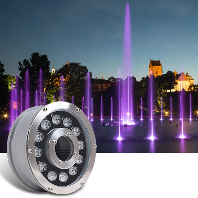 Led fountain light 6w 9w 12w 18w Led Pool Light Free AC12V AC24V Underwater Lights Fountains Waterproof Ip68