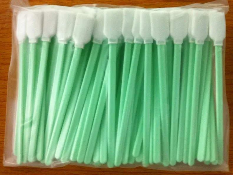 100pcs/bag Microfiber dust-free purifying cotton swab Three-layer superfine cloth head Wiping stick