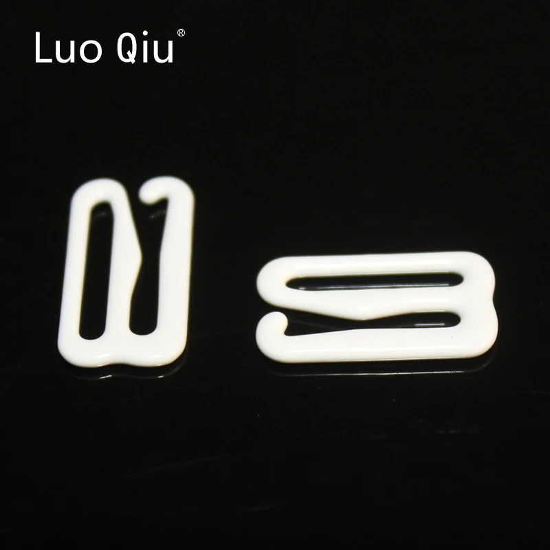 

Luo Qiu 9 Figure Sewing Lingerie15mm Accessories Adjustment buckle Slides Hooks 1000pcs/lot white Metal Bra underwear strap