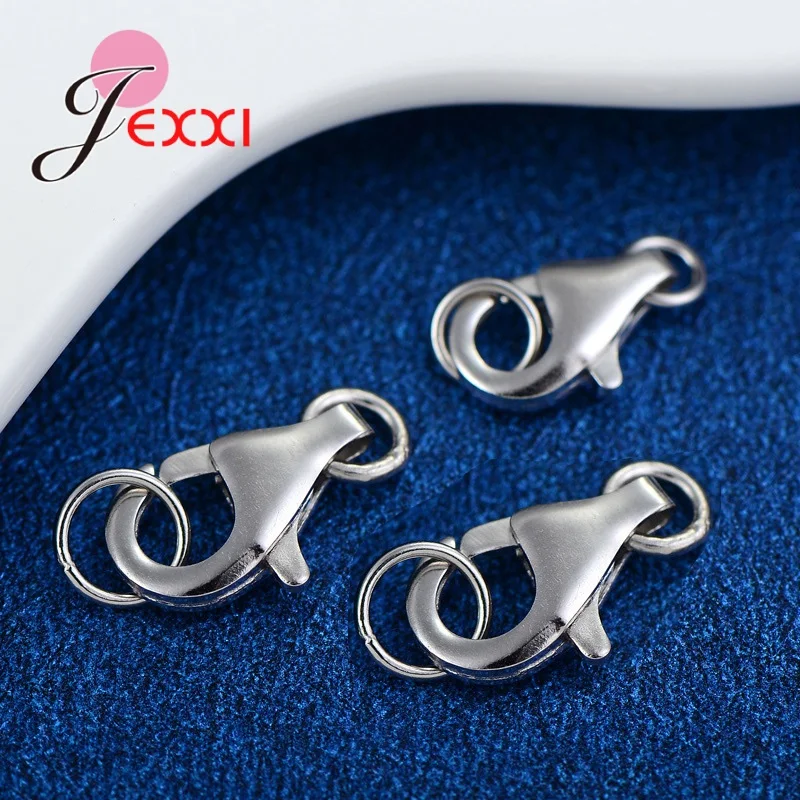 

Very Cheap 50 Pcs DIY Jewelry Accessories Top Quality 925 Sterling Silver Connector Components Bulk Fittings Hot Sale