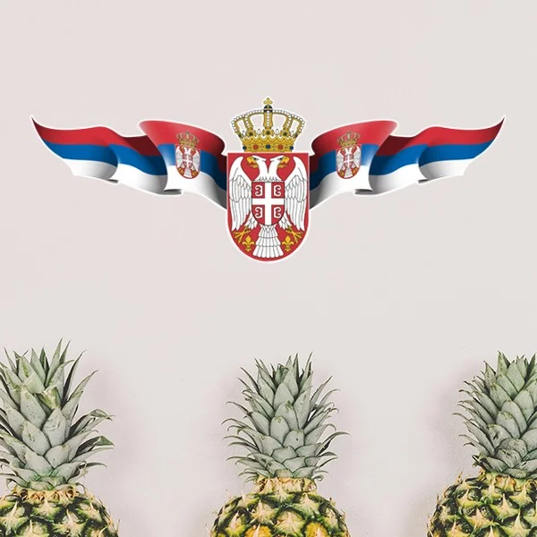 

Serbia National Emblem Country Symbol Wedding Decoration Removable Wall Sticker Art Decals Mural DIY Wallpaper for Room Decal