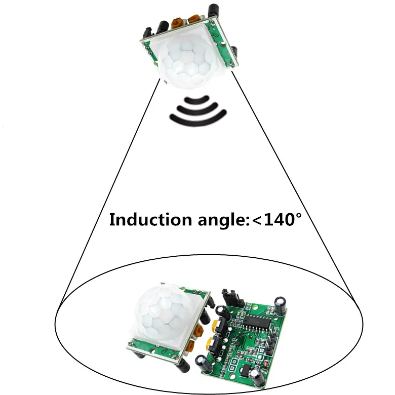 New 10PCS SR501 HC-SR501 Adjust IR Pyroelectric Infrared PIR module Motion Sensor Detector Module