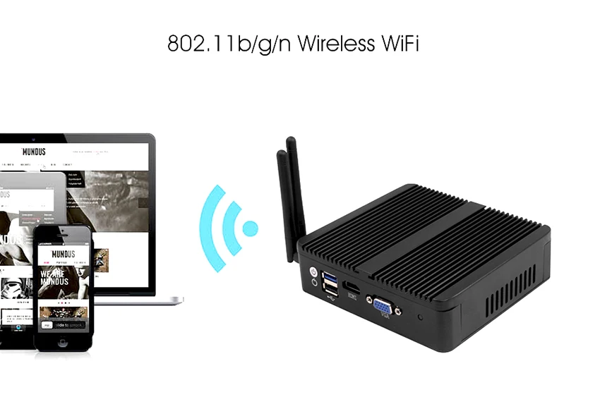 Fanless Mini PC 4 Ethernet Celeron J1900 N2830 Firewall Router Pfsense Windows OpenWrt Debian Industrial PC Computer Server