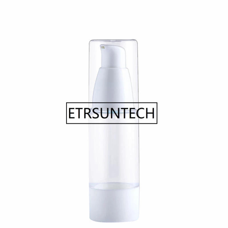 100pcs AS Airless Pump Bottles 15ML 30ML 50ML 80ML 100ML Lotion Pump Refillable Cosmetic Containers