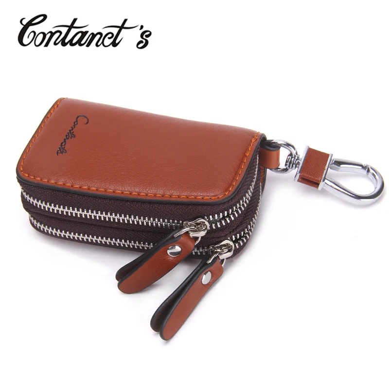 Genuine Leather Car Key Holder For Men Business Key Wallet Housekeeper Keys key bag Key box Keychain Organzier Key Pouch Case