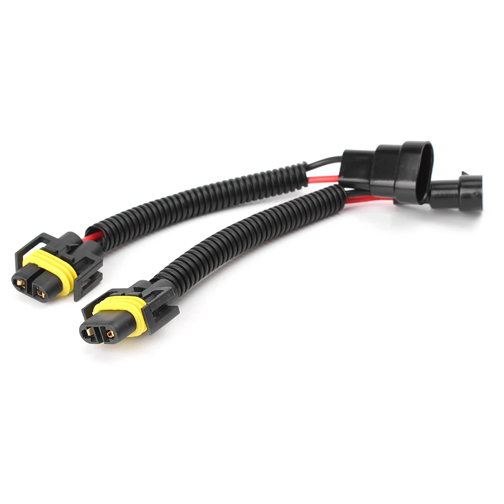 2x Universal Auto Car 9006 to H11 Adapter Wiring Harness Socket for Headlamp Fog Lamp