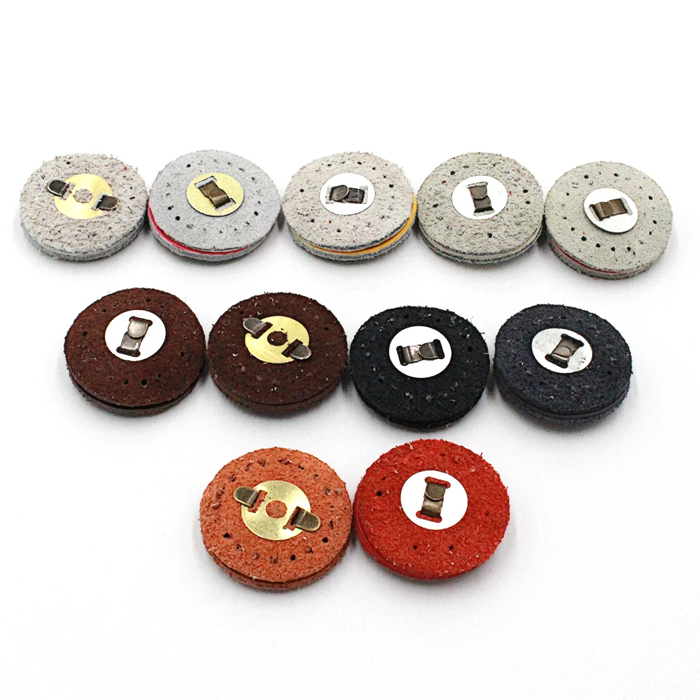 5pcs/set Round Genuine Leather Magnetic Snap Buckle Bag Fastener Bag Replacement Sewing Accessories DIY Leather Snap Buttons