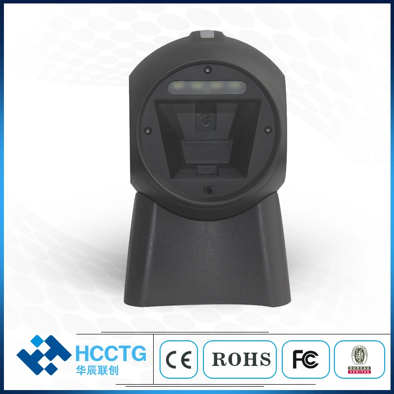 

Black and White CMOS LED Light Platform RS232 USB QR Code 2D Barcode Scanner With RS232 USB HS-7301