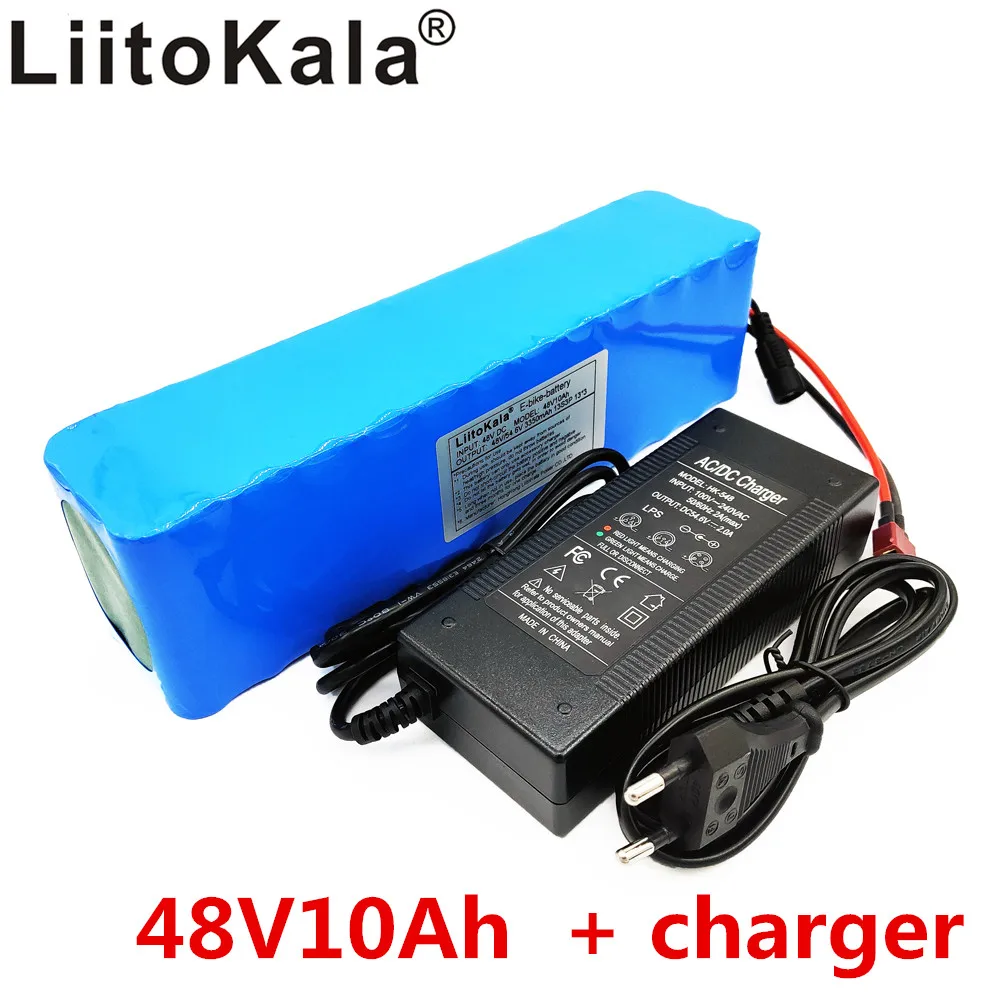 LiitoKala e-bike battery 48v 10ah li ion battery pack bike conversion kit bafang 1000w and charger