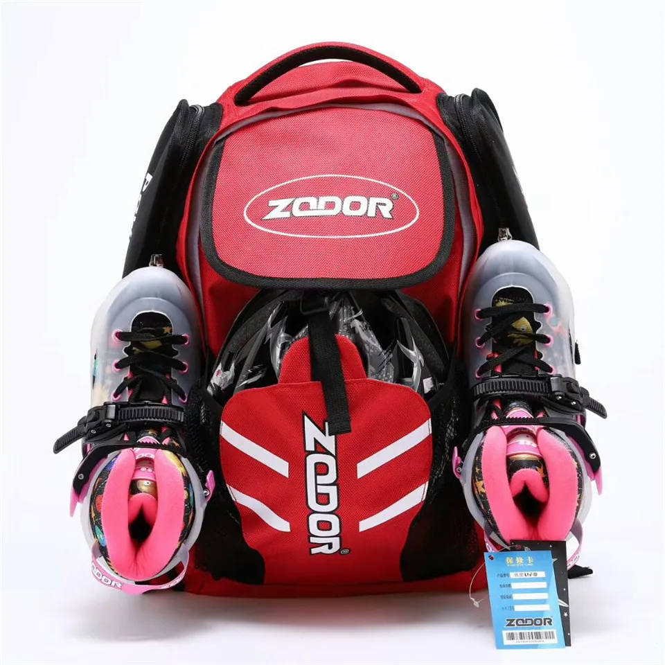 Waterproof Oxford Cloth Roller Skates Backpack Shoes Bag for Inline Speed Skates Slalom Skateing Adult and Children General G026