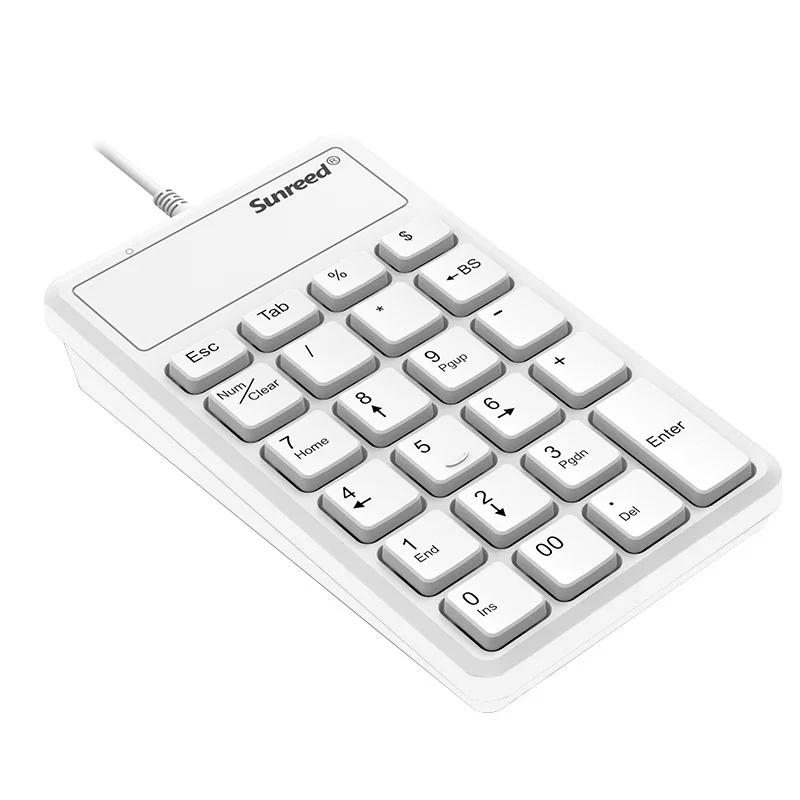 USB Numeric Keypad, Portable Slim Mini Number Pad for Laptop Desktop Computer PC, Full Size 23 Key