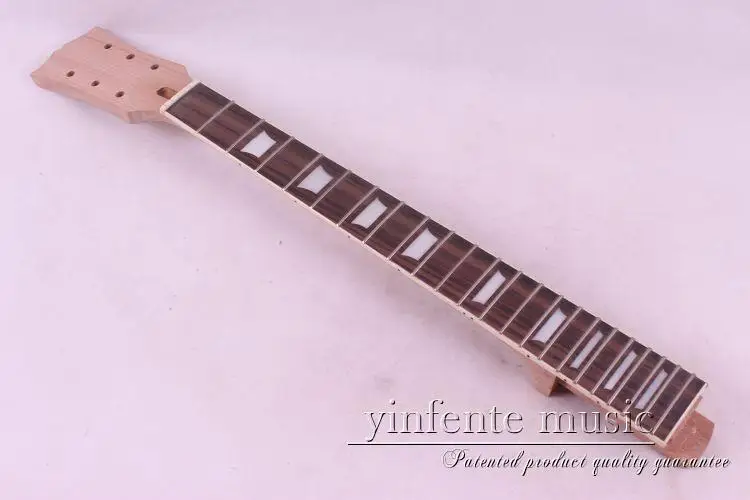 Unfinished electric guitar neck  mahogany rose wood fingerboard