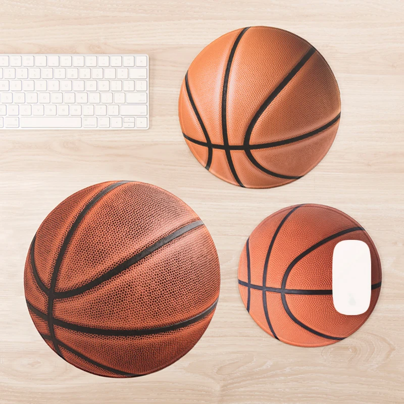 

4mm Waterproof Basketball Basket Circle Round Lockrand Gaming Working Personalized Mouse Mice Pad Mat 22 25 30cm