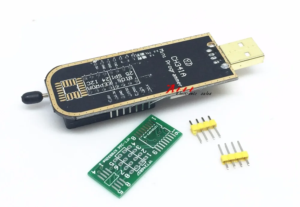 CH341A CH341 24 25 Series EEPROM Flash BIOS USB Programmer with Software & Driver