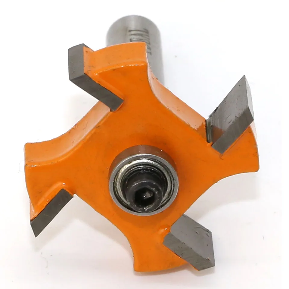 Imagem -02 - tipo Rolamentos Fresa de Madeira Grau Industrial Rabbeting Bit Carpintaria Ferramenta Roteador Bits para Madeira 1pc8 Mmshank t