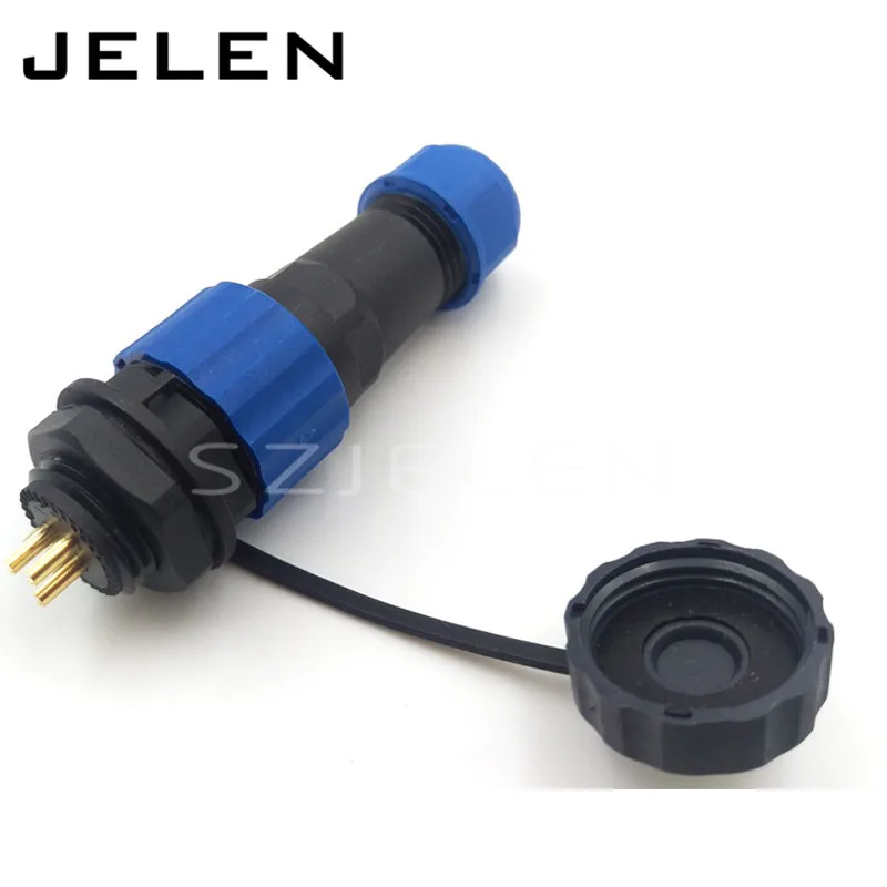 SD16 3 pin waterproof connector, power connector wire, 3 pin cable connectors, automotive connectors, male and female, IP68