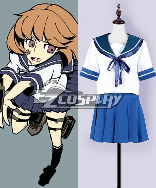 

Japanese Anime Outfit Kantai Collection Oboro Sailor Uniform Cosplay Costume E001