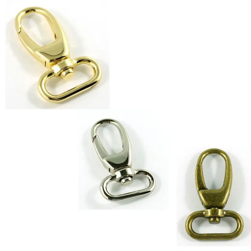 12mm x 37mm Swivel Snap Hooks in various finish, Snap hook swivel hook lobster claw gold