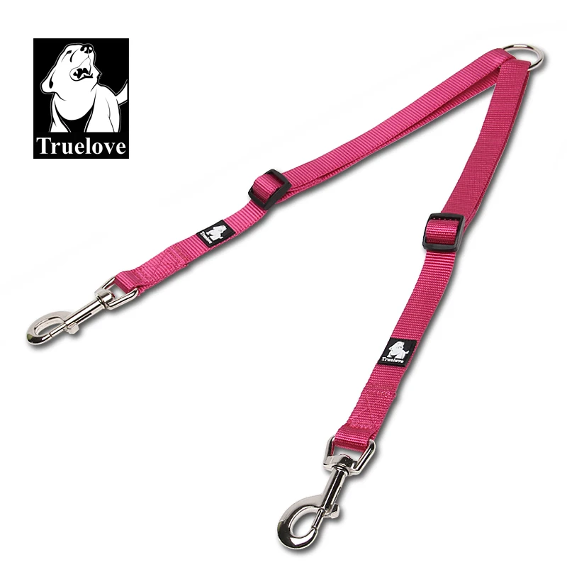 Truelove Nylon Double Dog Leash For Two Dogs Coupler No Tangle Pet Leash For Large Small Dogs For Training Running TLH2372