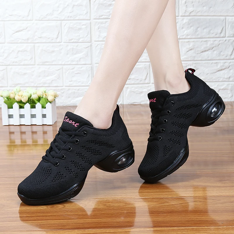 727 Women\'s dance shoes Soft outsole Women\'s breathable jazz hip-hop shoes Sneakers Women\'s modern jazz dance shoes