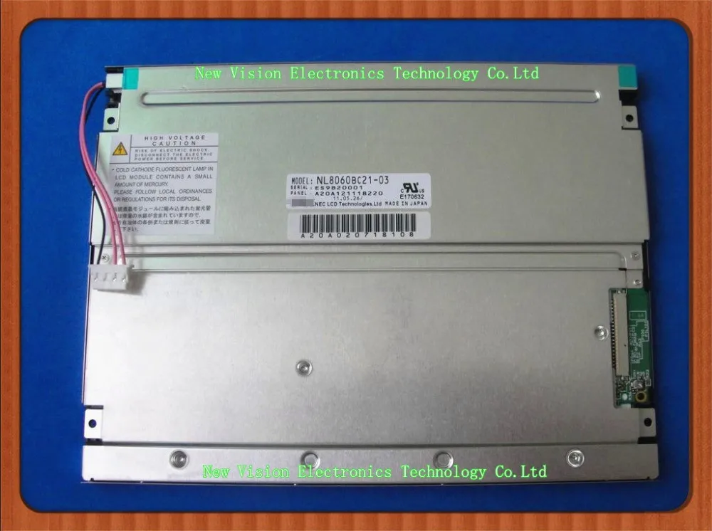 

NL8060BC21-02 NL8060BC21-03 Original 8.4 inch 800*600 TFT CCFL HB LCD Display Module