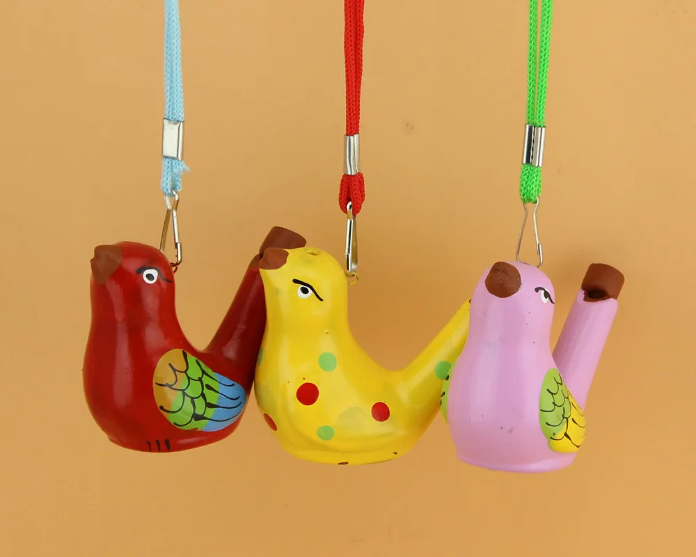 Hot sell 200 pcs Ceramic water bird whistle home decoration children gifts  for kid's birthday with good quality