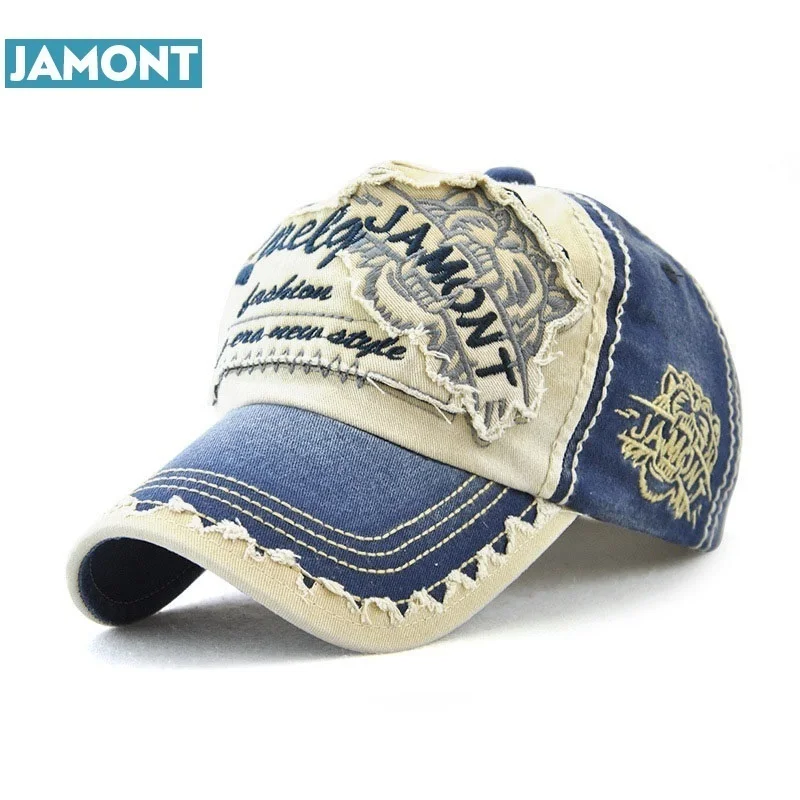 Frühling, Sommer, Herbst und Wintermützen, modische Mützen für Männer und Frauen, Baumwolle, Anti-Milben-Baseballmütze, Stickerei, Schriftmütze, JAMONT
