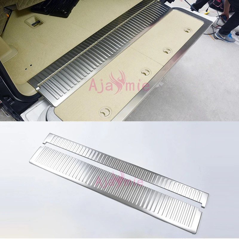 2008-2017 Rear Trunk Door Sill Interior Bumper #304 Stainless Steel Car-Styling For Toyota LC 200 Land Cruiser 200 Accessories