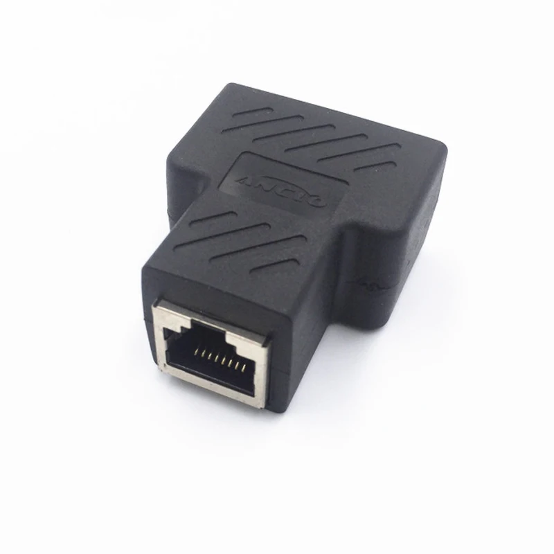 

One Split two Way Network Ethernet Head Lan Cable Joiner Coupler RJ45 CAT 5 5E 6 6a Extender Plug Network Connector Splitter NEW